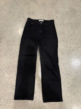 Abercrombie & Fitch Black Straight Jeans - Classic Dark Wash